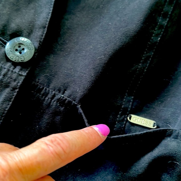 Guess lightly Lined Black Coat💗 - Picture 3 of 13